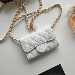 classic wallet wallet designer woman cc purses top quality caviar cowhide mini bag with chain shoulder purse Sheepskin lipstick storage bag