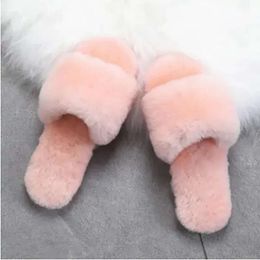 Sandals Fluff Women Chaussures Grey Grown Pink Womens Soft Slides Slipper Keep Warm Slippers Shoes Siz d64 s s