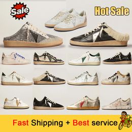 Designer Shoes Golden Women Super Star Brand Men New Italy Sneakers Classic Dirty Shoe Lace Up Woman Man classic fashion high increasing Summer Autumn Sport