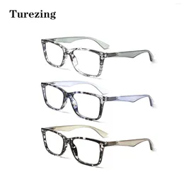 Sunglasses TUREZING Reading Glasses For Women Fashion Gray Lens Rectangular Outdoor Travel Sunshade Prescription Eyewear Men