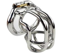 Devices 2022 Hot Male Annular Cage Device Belt with Open Mouth Snap Ring Small Size Stainless Steel Kit Bondage SM Toys Cock Locks4527622