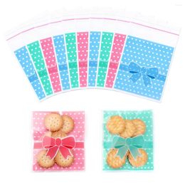 Gift Wrap 100Pcs Plastic Transparent Cellophane Candy Bags Self Adhesive Different Style Cookie For Wedding Birthday Party