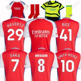 The Gunners jersey 24 25 RICE ODEGAARD SAKA football shirts 2024 kids kit HAVERTZ SMITH ROWE JORGINHO MARTINELLI ZINCHENKO soccer jersey player version