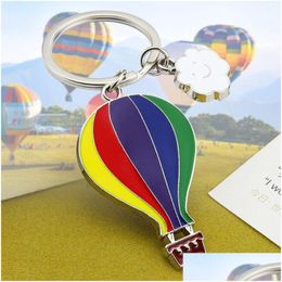 Party Favor Air Balloon Keychain Key Ring For Women Men Handbag Accessories Diy Handmade Jewelry Gifts Drop Delivery Home Garden Fes Dhteq