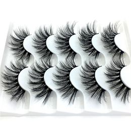 2020 NEW 5 pairs 100 Real Mink Eyelashes 3D Natural False Eyelashes Mink Lashes Soft Eyelash Extension Makeup Kit Cilios 0169056501
