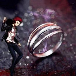 Cluster Rings Anime King Suoh Mikoto Homra Ring For Men Women Silver Colour Metal Finger Fans Cosplay Party Jewellery Accessories Size 9.5