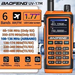 Walkie Talkie BaoFeng UV 17M Air Band Wireless Copy Frequency Full Two Way Radio USB Charger Long Range Ham For K5