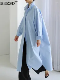 Casual Dresses Eshin Turn Down Collar Long Sleeve Single Breasted Solid Colour Shirt Dress For Women 2024 Autumn Fashion Y2k TH5800