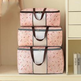 Storage Bags Non-Woven Zip Clothing Quilt Environmentally Friendly Packing Bag For Bedding Organizzatore Armadio Lock 60A30