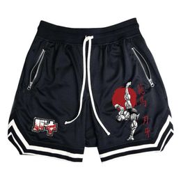 Hanma Baki Anime Shorts Men Women Quick Dry Mesh Gym Shorts Breathable to Fitness Joggers Summer Basketball Sports Scanties Male 240517