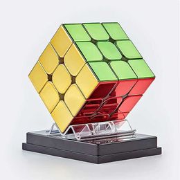 Magic cube s Plating 3x3x3 Magnetic 3x3 Professional Speed Puzzle 33 Childrens Fidget Toy Cubo Puzzl s Y240518