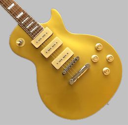Gold custom electric guitar, mahogany body, rosewood fingerboard, physical shooting, quality assurance, fast delivery 1959