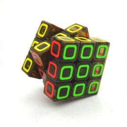 Magic Cubes 3x3x3 Pyraminx 33 Magic Cube Speed Puzzle Childrens Toy 3X3 Mirror Cubo Magico Dot Circle Black Background Cube Puzzle Y240518