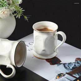 Mugs Home Decoration And Cups Human Face Coffee Cup Vintage Luxury Insulated Milk Office Household Tea Water