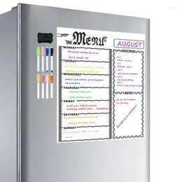 Table Mats A3 Magnetic Whiteboard Sheet For Kitchen Fridge Multipurpose Weekly White Board Calendar Menu Planning With 8 Pen