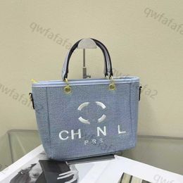 Designer Pearl Bag ch Tote Bag Fashion Luxury Tote Women's canvas beach bag embellished with classic high quality multi-colored large capacity shopping bag NOCI