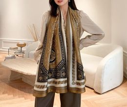 womens scarf Floral shawl wrap autumn and summer Fashion silk scarves classic long suquar ladies soft18060cm1445043