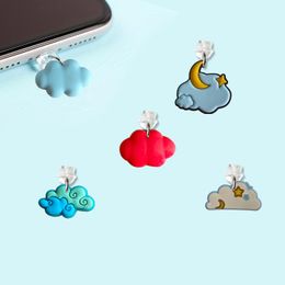 Cell Phone Anti-Dust Gadgets Cloud Cartoon Shaped Dust Plug Kawaii Usb Type-C Anti Charging Port For Compatible With Cute Charm Drop Otjc8
