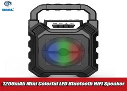 Portable Wireless Bluetooth Karaoke Speaker 3D Outdoor Bicycle Loudspeaker System Bass Subwoofer Microphone HandsUSBTF Card9115331