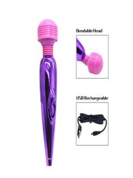 Toysdance Adult Masturbation Sex Toys For Women 18534mm USB Rechargeable Powerful Wand Vibrator Bendable Head Clitoral Massager 17224043