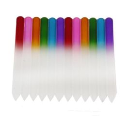 Glass Nail Files Durable Crystal File Nail Buffer NailCare Nail Art Tool for Manicure UV Polish Tool Colorful2724884
