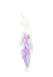 Unicorn Dream Catchers Handmade Feather Dreamcatchers for Wall Hanging Decoration Unicron Party Decoration Craft8029748
