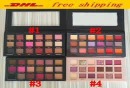 New Beauty Eye Makeup palette 18 colors Eyeshadow Palette matte shimmer Rose eye shadow paletes 4 styles DHL 7432706