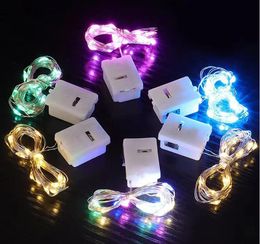 With battery LED String Lights Copper Silver Wire Garland Light Fairy Lights Party Decoration For Christmas Wedding 3M 30LEDs