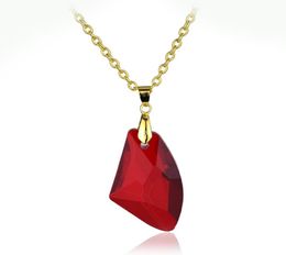 Selling The Sorcerers Red Crystal Magic Philosophers Stone Necklace Pendant For Women Jewellery Gift Sweater Chain8226123