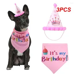 Dog Apparel 3PCS Reusable Festive Fun Adorable Celebration Cute Pet Hat For Party Accessories