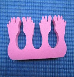 50 pcslot pinkfoot Nail Art Soft Finger Toe Separator for nail care Manicure8801675