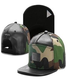 leather camo metal logo Baseball Caps Hip Hop Hat Outdoor Gorras HipHop mens man Bone Adjustable Snapback Hats95657745705415