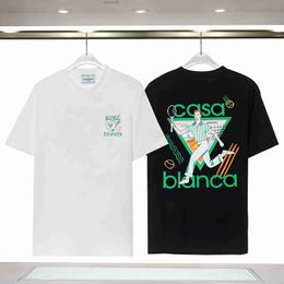 Herrendesigner T-Shirts Shirt Mode Männer lässige T-Shirts Street Herren Tennis Club Shorts Ärmeln Blanca US Size 1p1i Hsz8