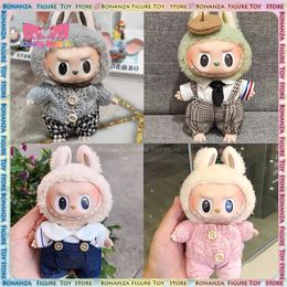 Labubu Clothes 15cm Pendant Macaron Only Cloth Time To Chill Filled Doll Accessories Cos Gift Doll Pure Cloth Doll Decor Kid Toy 240513