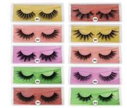 New Arrival 3d Mink eyelashes Thick real mink Hair false lashes Eye Lash Makeup Extension fake Eyelashes 10 Styles4295440