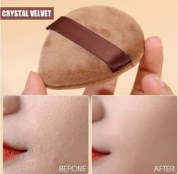 1pc Powder Puff Face Makeup Tool Sponge Velvet Dry Use Triangle Makeup Puff Soft Smooth Facial Beauty New Washable makeup kits