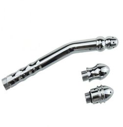 3Heads Stainless Steel Anal Plug Toys Douche Erotic Anal Enemator Clean Masturbation Vagina Anal Cleaning Pussy Clit Pump Cleaner 6451253