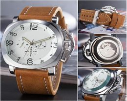 Big dial Men039s Luxury Mechanical Wrist Watches Brand Transparent back structure design festival man casual leather Sport Wris9354536