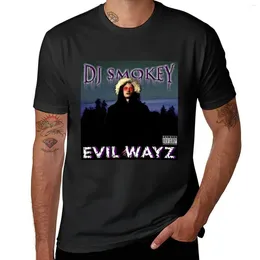 Men's Polos DJ SMOKEY Evil Wayz T-Shirt Short Sleeve Tee Customs Design Your Own Mens Workout Shirts