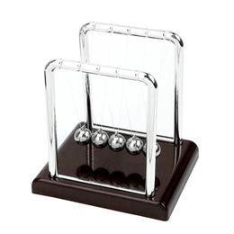 Creative Pendulum Tonne Ball Tonnes Cradle Desk Table Decor Metal Steel Balance 240517