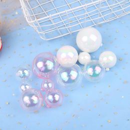 Bakeware Tools 4pcs Colourful Clear Balls Cake Toppers Cupcake Insert Topper For Wedding Birthday Party Decors