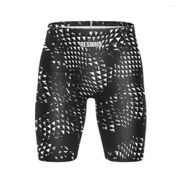 Men's Swimwear Summer Mens Swim Swimsuit Short Swimming Trunks Lycra Chlorine Resistant Beach Tights Shorts Quick Dry Surf Pant