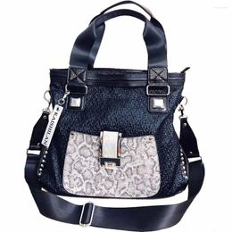 Evening Bags Women Fashion Handbag Lady Premuim Snake Pattern Leather Handbags Multifunction Messenger Bag Large Capacity Tote Shoulder