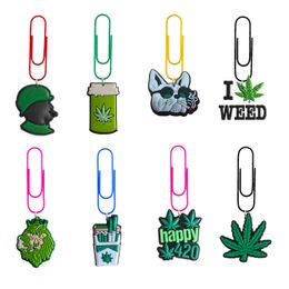 Pendants New Green Plants 12 Cartoon Paper Clips Book Markers For Office Nurse Day Supply Cute Bookmark Colorf Supplies Gifts Teacher Otd6Q