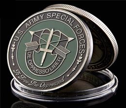 Commemorative Coin US American Army Special Forces Green Military Beret 1oz Silver Plated Collection Arts Gift7782130