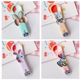 Cuticle Scissors Rabbit Cartoon Nail Clippers Stainless Steel Kawaii Tra Sharp Sturdy Cutters Creative Folding Portable Set For Studen Ot6Pf