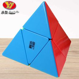 Magic Cubes Magic Cube Puzzle YongJun Pyramid 2x2x2 Tetrahedron Professional Super Speed Cubos Hungarian 2x2 Educational Creative Wisdom Toy Y240518