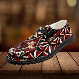 Casual Shoes INSTANTARTS Retro Tribal Pattern Flat For Women Girls Summer Soft Mesh Sneakers Ladies Slip-on Loafers Zapatos