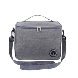Portable Lunch Bag Food Thermal Box Durable Waterproof Office Cooler Lunchbox With Shoulder Strap Insulated Case 240506
