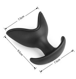NEW Wear out Silicone big black Retractable dilator anal dildo enema plug erotic toys sex products gay adult sex toys for women7691807